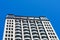 Looking up at high rise office building at 580 California Street in Financial District.