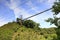 Looking up the leixinqiao suspension bridge on huangling mountain, adobe rgb