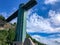 Looking up at observation tower at Niagara Falls