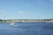 Looking up river Tweed at Berwick