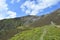 Looking up to Blencathra summit, Lake District