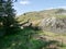 Looking up wall to Birkhouse Moor way, Lake District