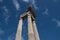 Looking upward at Roman Pillars