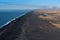 Looking west from Dyrholaey at the vast volcanic black sand beach