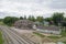 Looking West At The Historic Palmerston, Ontario Train Station