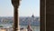 Looking through the window of the Parliament of Fisherman\'s Bastion. Budapest.