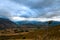 Lookout from the peak between Wanaka and Queenstown New Zealand