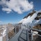 Lookout platform at nebelhorn and summit cross, allgau alps