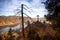 Lookout point Hohenwaldeck, view to lake schliersee in autumn