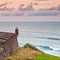 Lookout tower at El Morro Castle fort in old San J