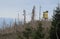 Lookout tower on the top of Polednik in Sumava national park