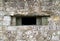 Lookout window of a WW2 British pillbox / bunker.