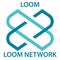 Loom Network Coin cryptocurrency blockchain icon. Virtual electronic, internet money or cryptocoin symbol, logo