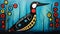 Loon in a North American Indian style