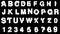 Loop alpha matted military alphabet set