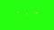 Loop animation lightning electric on green screen background