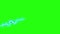 Loop animation lightning on green screen background