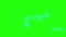 Loop animation lightning on green screen background
