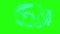 Loop animation lightning on green screen background