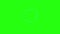 Loop animation shape with comic style on green screen background