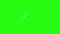 Loop animation shape with comic style on green screen background