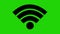 Loop animation wifi connection icon or symbol