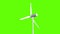 Loop Animation of Wind Turbines Futuristic Technology Concept. Future of power and technology,