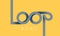 Loop asphalt road concept. Vector ribbon lettering