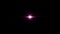 Loop center flickering pink purple optical lens flares