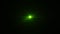 Loop center glow green star optical flares