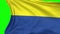 Loop of the flag of Ukraine fades in on a green background, perfect for easy typing. The flag of Ukraine flutters