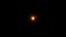 Loop flickering center orange gold star optical flare