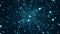 Loop glow flicer star particles on blue background