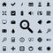 loop magnifier icon. Detailed set of minimalistic icons. Premium graphic design. One of the collection icons for websites, web des