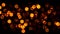 Loop orange bokeh particles animation abstract background
