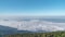 Loopable Cinemagraph Timelapse of Fog Moving under View Point on Sunny Day