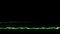 Loopable GREEN neon Lightning bolt ZIG ZAG shape flight on black background animation new quality unique nature light