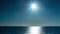 Loopable video of bright moving in clear sky over Mediterranean sea