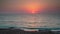 Loopable video of sun setting over the sea filmed in the Mediterranean