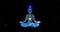 looped animation of the Buddha chakra system according to Vedic treatises. Video of the Seven chakras, energy body