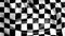 Looped checkered waving racing flag
