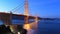 Looped day to night timelapse of Golden Gate Bridge, San Francisco 4K