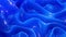 Looped festive liquid BG in 4k. Abstract wavy pattern on bright glossy surface, blue color, waves on paint fluid in