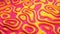 Looped festive liquid BG in 4k. Abstract wavy pattern on bright glossy surface, red yellow color, waves on paint fluid