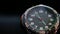 Looped macro close up footage of vintage wrist analog watch