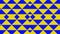 Looped smooth animation of yellow blue squares and triangles
