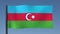 Looping Flag of Azerbaijan