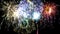 Looping Multicolored Isolated Fireworks Grand Finale