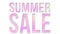 Looping seamless animation text Summer Sale.