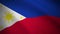 Looping video of waving flag of philippines